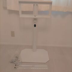 【決まりました】八角壁寄せテレビスタンド OCTA オクタ ホワイト 美品の画像