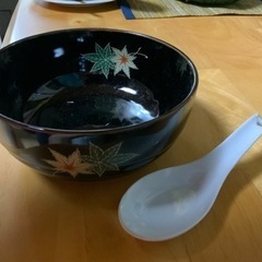 未使用　翠泉　お椀　れんげ　5個セット 長期保管の関係で箱に汚れ...