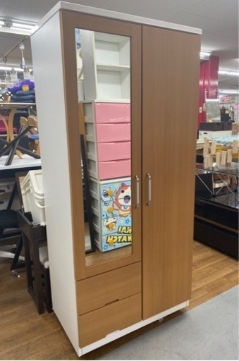 R224 NITORI ワードローブ、クローゼット、一体型 幅89cm 美品