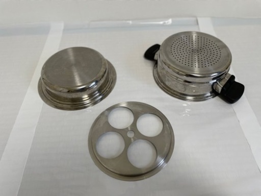 IH対応　アムウェイ　クィーン　専用　4Lスティーマー（蒸し器）＆仕切板、内なべ