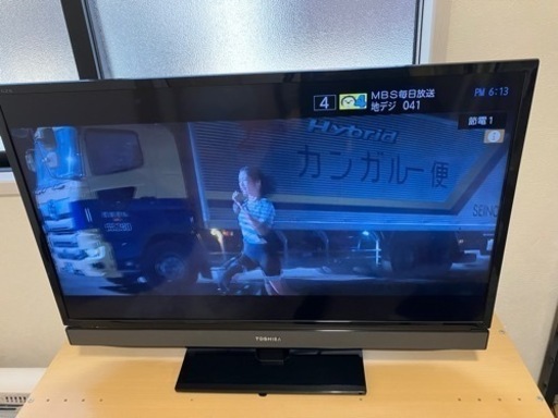 TOSHIBA 東芝　REGZA  32型　リモコン　アンテナ線付