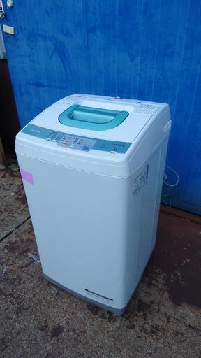 HITACHI 洗濯機 5kg 風乾燥付き 中擦れ有り  (RZ813-49)