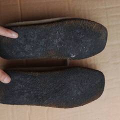【靴クローゼット整理中　値下げしました。】double-h　モカシン　26cm　メンズの画像