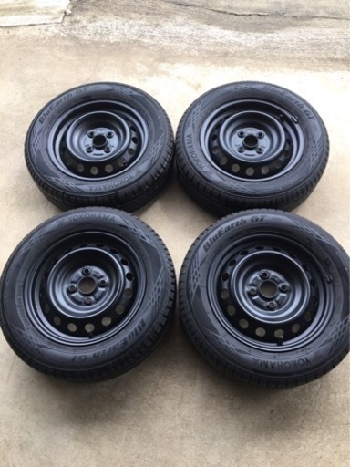 175/65R14 ヴィッツ純正ホイールタイヤ4本セット /4穴/8部山