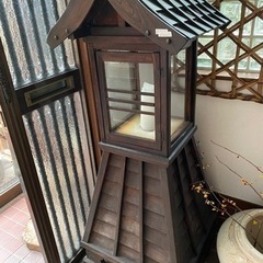 アンティークの大型灯籠