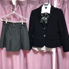 ポンポネット　卒業式　入学式　フォーマル　シンプル　女の子　150 スーツの画像