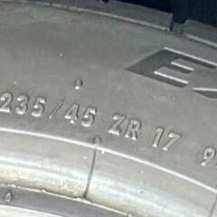 🌞235/45ZR17⭐工賃込み！2020年！86、ランサーエボリューション、WRX STI、インプレッサSTI、メルセデスベンツ、BMW、VW、アウディ、ボルボ等に！バリ山！美品！CONTINENTAL製サマータイヤ入荷しました🌞の画像