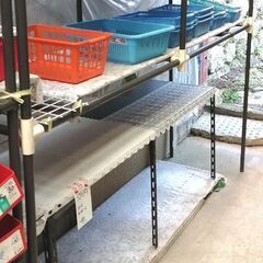 中古品　棚　2段　214x57x153　(取りに来ていただける方...