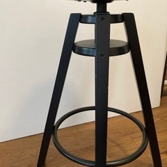 sale セールビンテージ　IKEA スツール　黒　ブラック　イスの画像