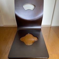 天然木　一枚板の座椅子