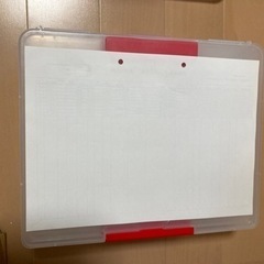 クリアケースA4 赤色5個の画像