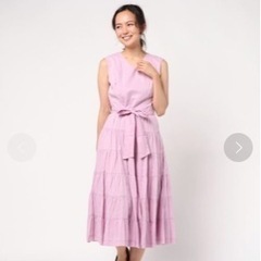 ★激レア★MISCH MASCH 切替バックシャンワンピース ピンク　サンプル品の画像