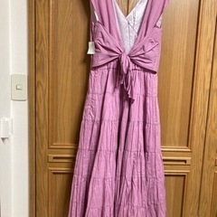 ★激レア★MISCH MASCH 切替バックシャンワンピース ピンク　サンプル品の画像