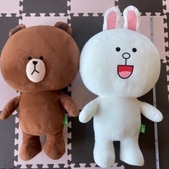 非売品レア☆超BIG人形　LINEブラウンコニーセット