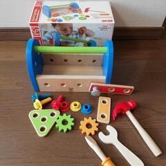 ハペ　積み木　Hape   ツールボックス　大工セット
