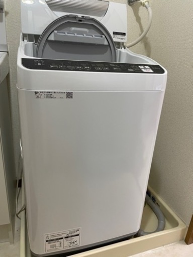5.5kg 洗濯乾燥機　ホワイト系SHARP　ES-TX5F-S　のJoshinオリジナルモデル ES-TX5FJ-W