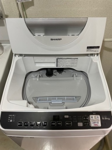 5.5kg 洗濯乾燥機　ホワイト系SHARP　ES-TX5F-S　のJoshinオリジナルモデル ES-TX5FJ-W