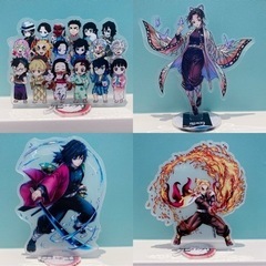 鬼滅の刃　アクリルフィギュア スタンド  4個セット売り　新品在庫処分