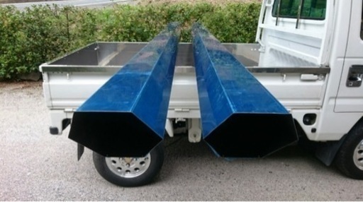 【オーダーも受付中】デコトラ　六角型　箱上ロケット　キャブロケット　筒出し　長さ4m 2本1セット　トラックパーツ【お引き取り限定】