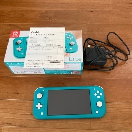 【交渉中】美品 Switch lite スイッチライト 保証あり 中古 ターコイズ