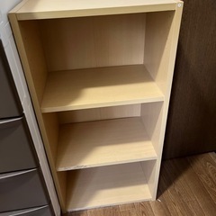 木製３段収納ボックスの画像