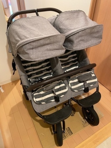 【取置】エアバギー　ココダブルフロムバース　グレー