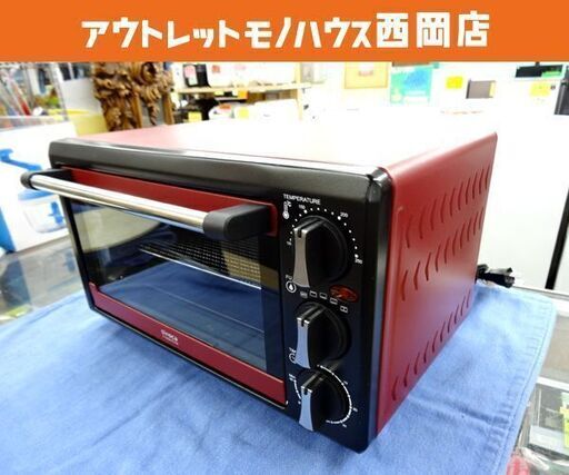 シロカ コンベクションオーブン クロスライン ノンフライオーブン レッド 調理家電 キッチン家電 オーブントースター 西岡店