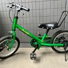 ピープル ラクショーライダー　14インチ グリーン　自転車　バランスバイクの画像