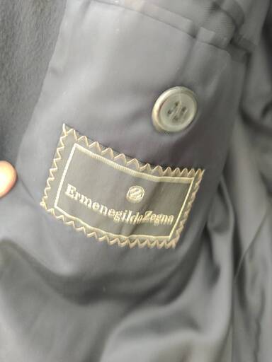 【値下げ10000円⇒5000円】Ermenegildo Zegna エルメネジルド/イタリア ゼニア　ヴィンテージ・ハーフコート　ピュアカシミア