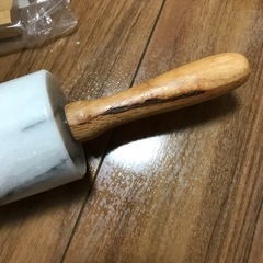 ●美品● めん棒　両手ハンドル　クッキーやお菓子、ピザなどの画像