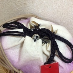 【新品未使用】カゴバッグ　パープルの画像