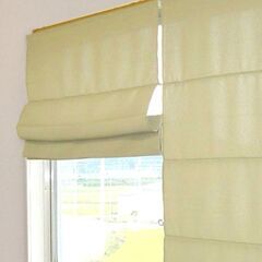 新品※ローマンシェード小窓用※60×135cm  ノーヴァ淡いグリーン