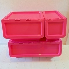 カインズ　キャリコ　3セット　S M L サイズ　ピンク