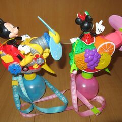 ディズニーミストファン　ミッキー　ミニー　２個セットの画像