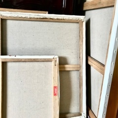 中古 油絵のキャンバス【12/30～1/7までに引き取りに来て頂...