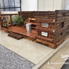 廃材リサイクル棚の画像