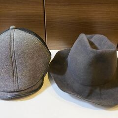 訳あり ハンチング帽子 ハット 2点 の画像