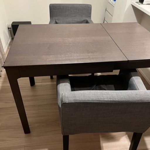 IKEA イケア エーケダーレン 伸長式テーブルセット ダイニングテーブル 80cm /120cm