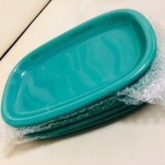 お値下げ‼️綺麗なグリーンのプレート 5枚セットの画像