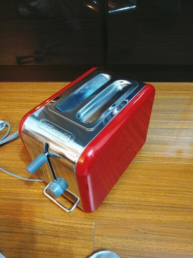 【美品】DeLonghiデロンギ ポップアップトースター TTM020JーRD