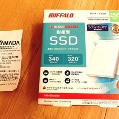 【売約済み】BUFFALO SSD 250GB ポータブルSSD...