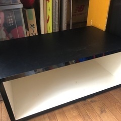 【受渡決定！】白黒テレビボード　収納に！【100cm×45cm】
