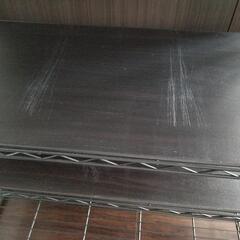 ニトリスチールラック(ブラック、ボードつき)5段の画像