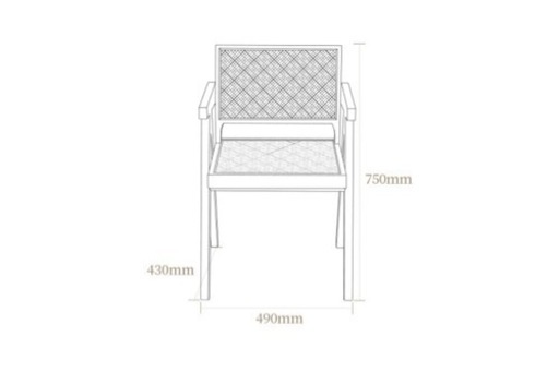 韓国　ラタンチェア2脚