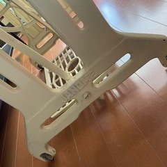 【GW限定値下げ】ミシン台テーブル　ジャノメミシン脚レトロ白ホワイトアイアンおしゃれの画像