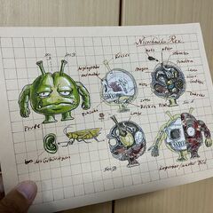 大魔王の画　にこちゃん