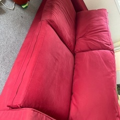 購入時5万円、大きめソファー無料で差し上げます。の画像