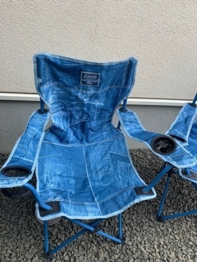 コールマン  チェア　デニム　4脚（あくび）