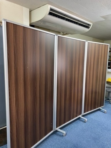 comaiパーテーション　3連　木目調（幅270mm*高さ180mm）