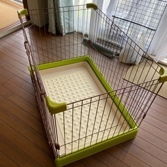 リッチェル　ケージ（茶✖️緑）おまけ付